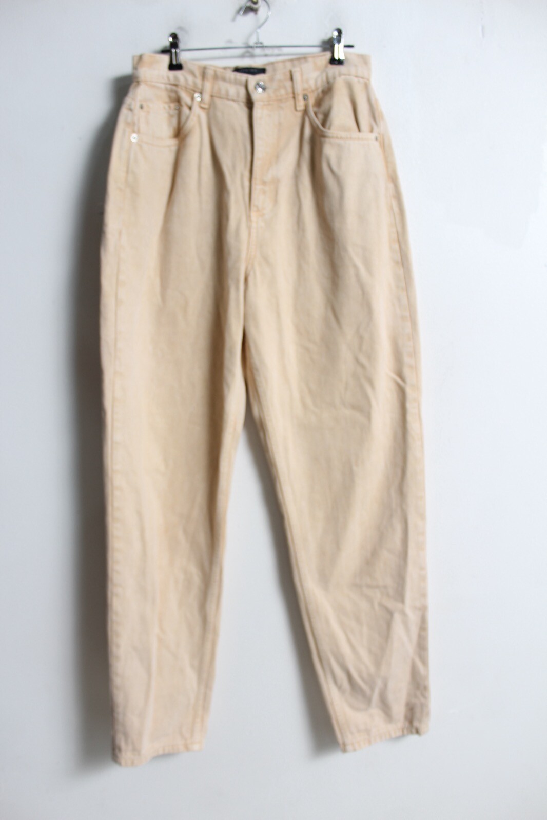 Asos Design Mens Stonewash Straigh Leg Jeans – Beige – Size W30 L32 (L50)