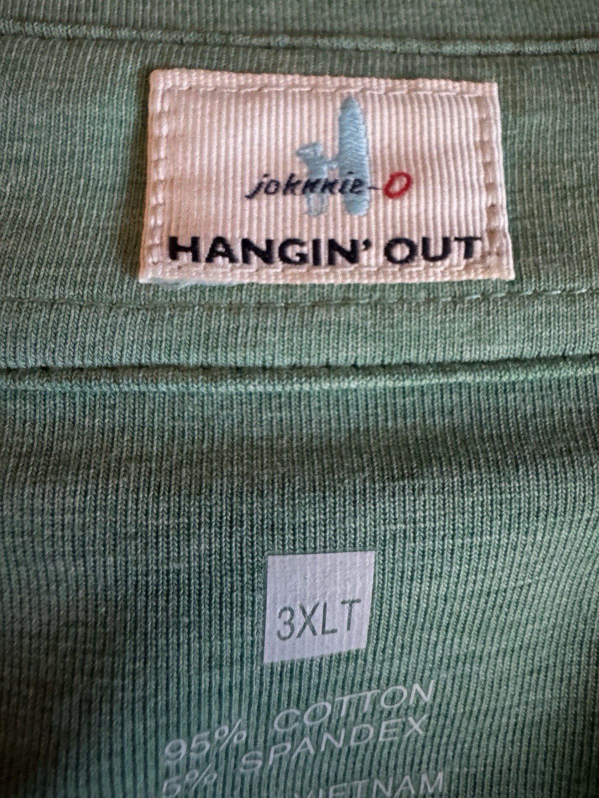 Johnnie-O Hangin’Out Heather Original Blimey Limey Polo Shirt 3XLT Golf Logo