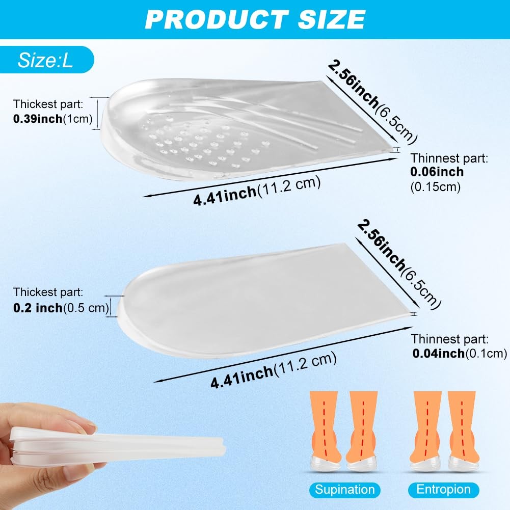 3 Layers Adjustable Heel Wedge Corrective Inserts for Supination & Pronation …