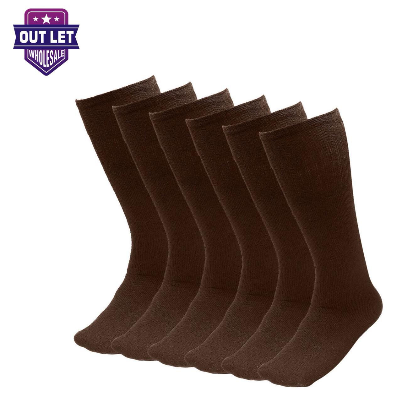 6-12-18 Pairs Men’s Tube socks Over The Calf Sports Cotton Socks Big & Tall