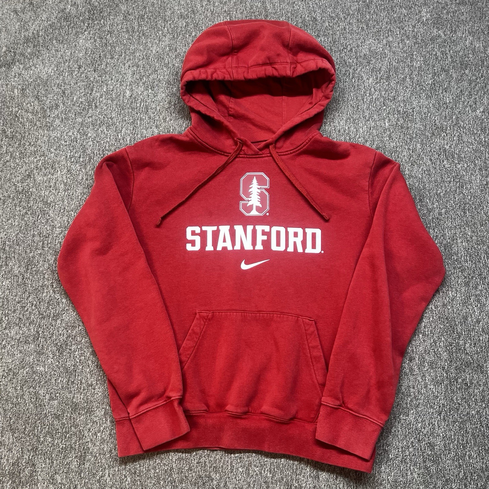 VTG Stanford Men’s Size Small Nike Hoodie Red Normal Fit Athletic