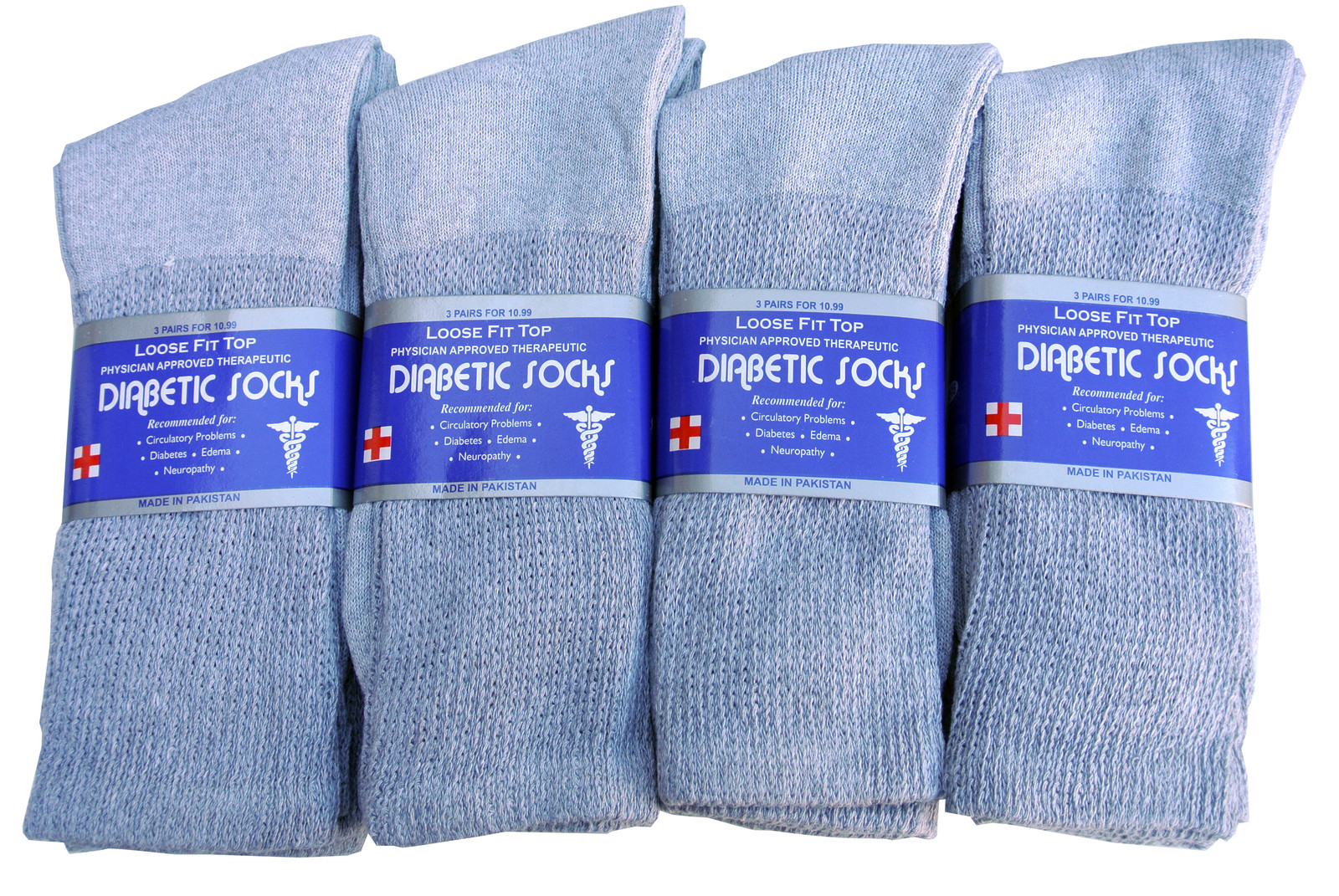 3 Pairs Diabetic CREW circulatory Socks Health Men’s & Women’s Cotton ALL SIZE