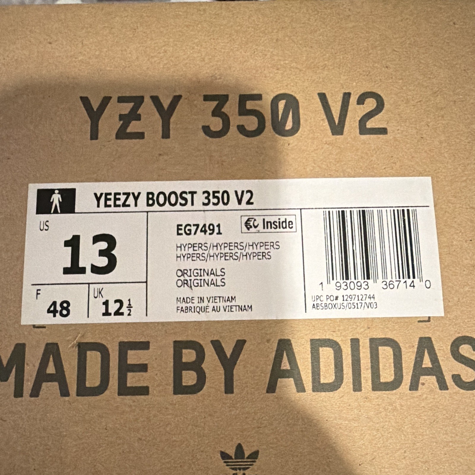 adidas Yeezy Boost 350 V2 Hyperspace EG7491 Primeknit Low Top 2019 Kanye