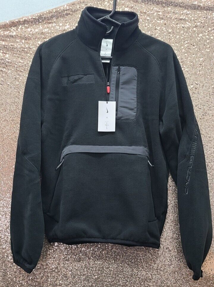 Travis Scott CACT.US CORP x Nike 1/4 Zip Fleece Jacket “Phantom” Size Medium