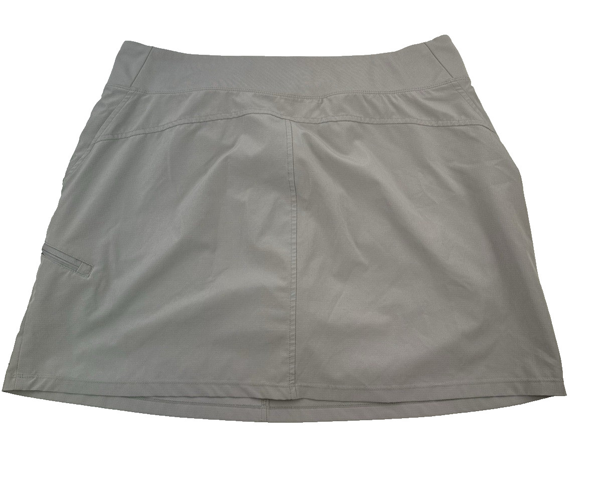 Orvis Skort Skirt Gray Active Casual Sporty Travel Comfort Pockets Easy Women XL