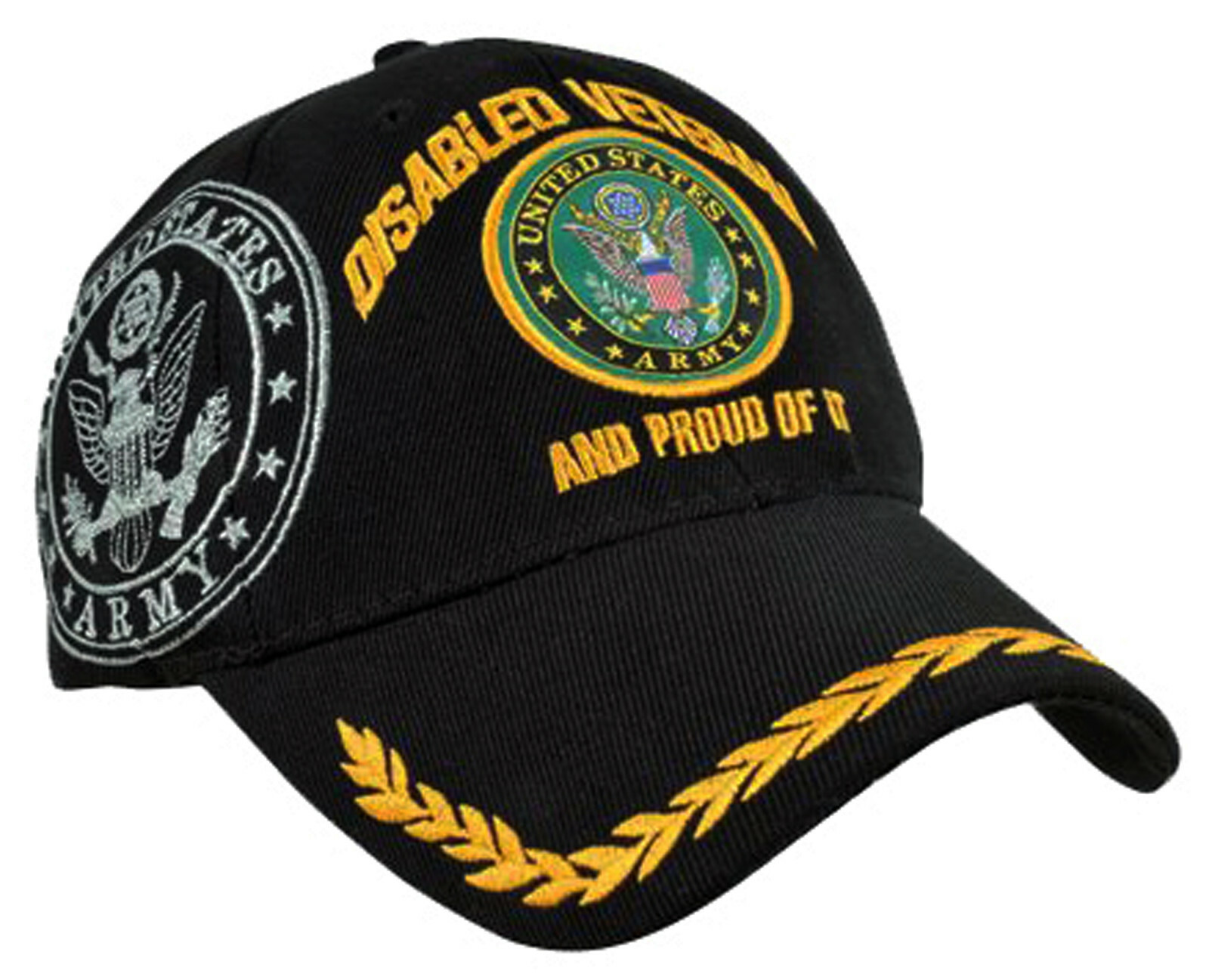U.S. Army Disabled Veteran Baseball Cap Army Hat, Military for Men and Women