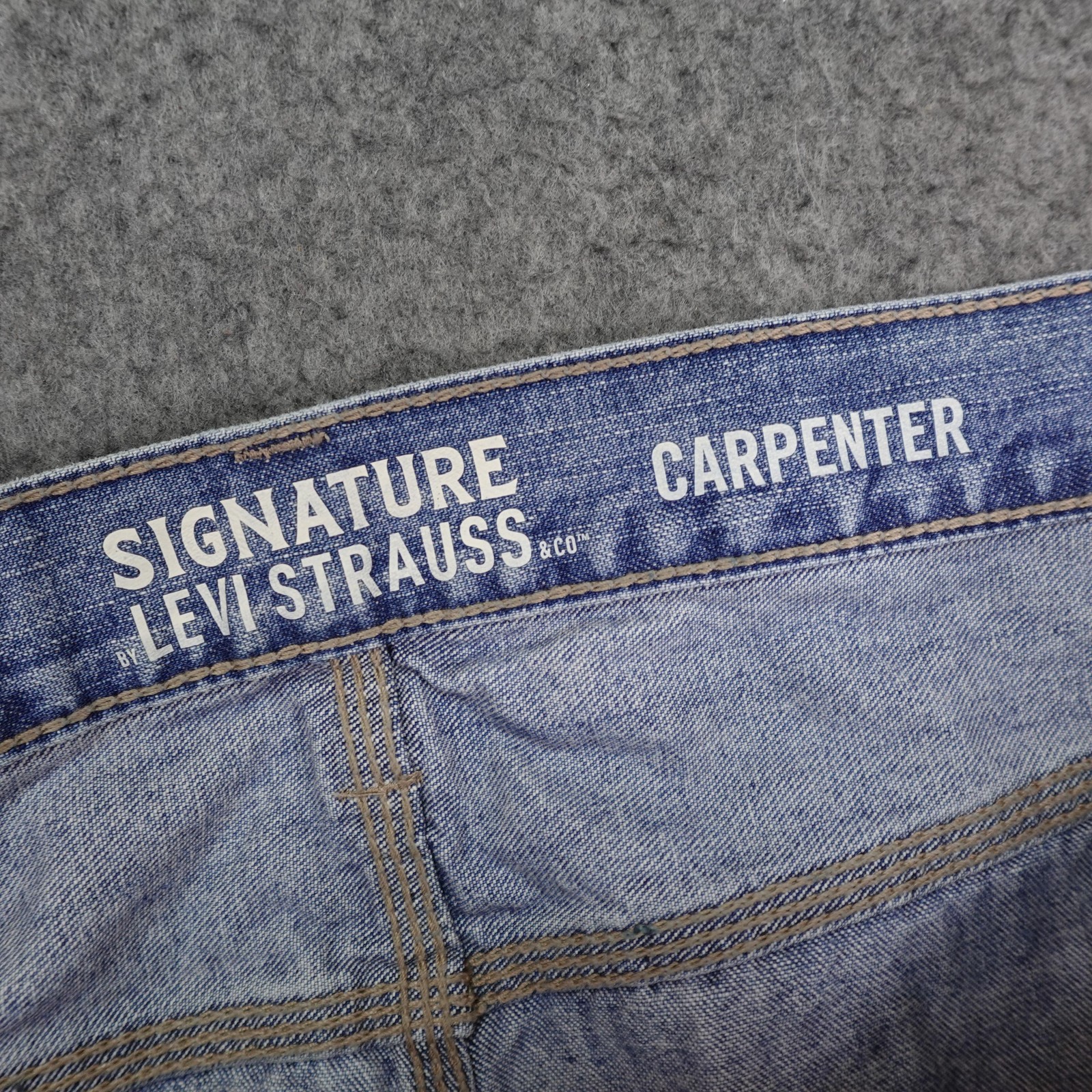 Levis Carpenter Jeans Mens 54×30 Blue Denim Pants Loose Fit Baggy Signature Y2K