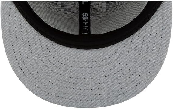 New Era 59Fifty Men Cap Basic Los Angeles Dodgers Black White Fitted Hat sz 7