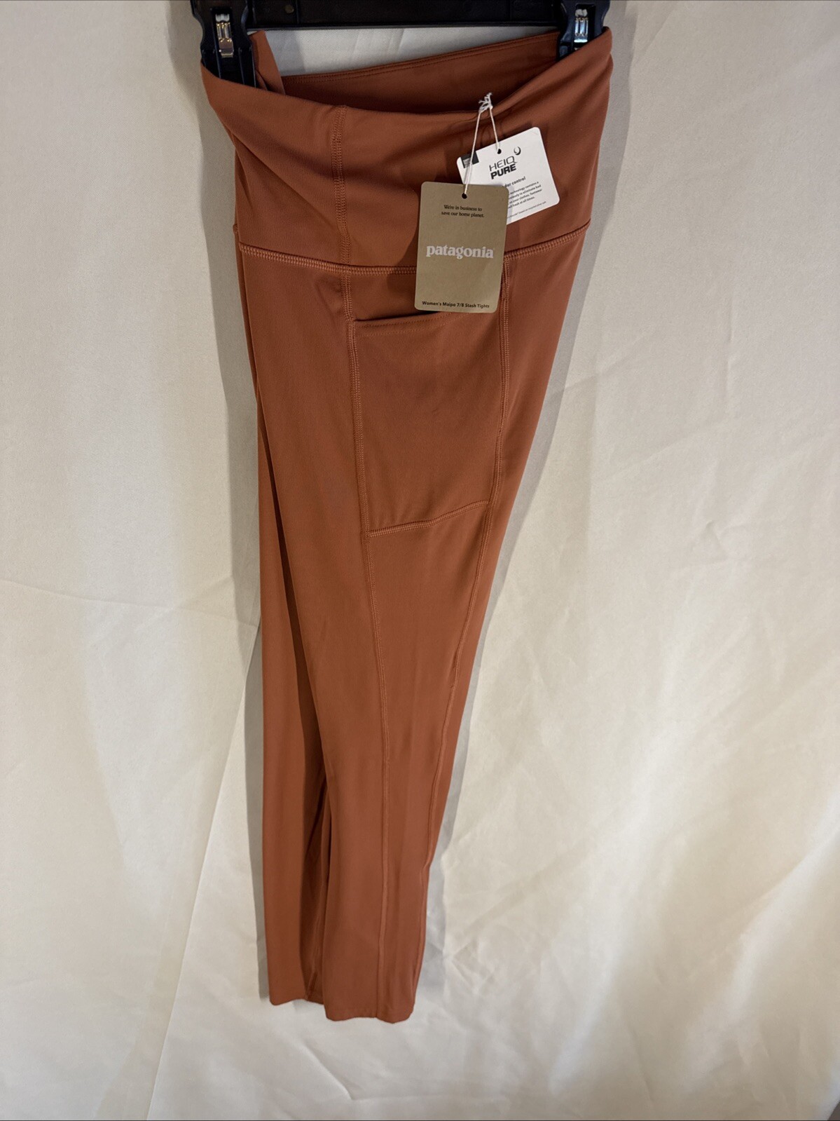 New! Patagonia Women’s Maipo Stash Tights Burl Red Size MEDIUM Retail $119