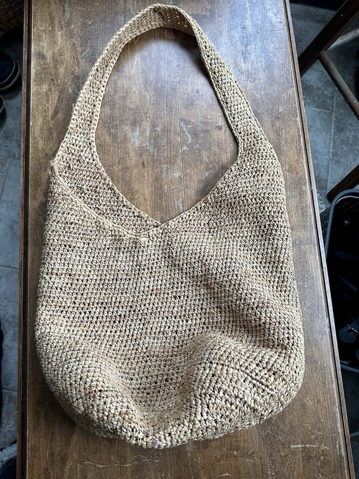 Helen Kaminski 100% Pure Raffia Shoulder Tote Bag Made in Madagascar