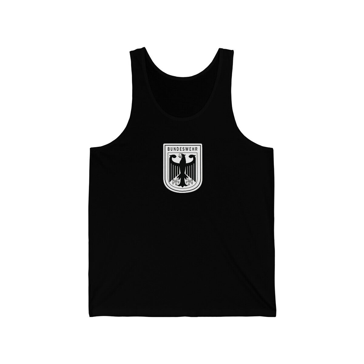 German Bundeswehr Eagle 100% cotton black tank top, S to 3XL, New, free shipping
