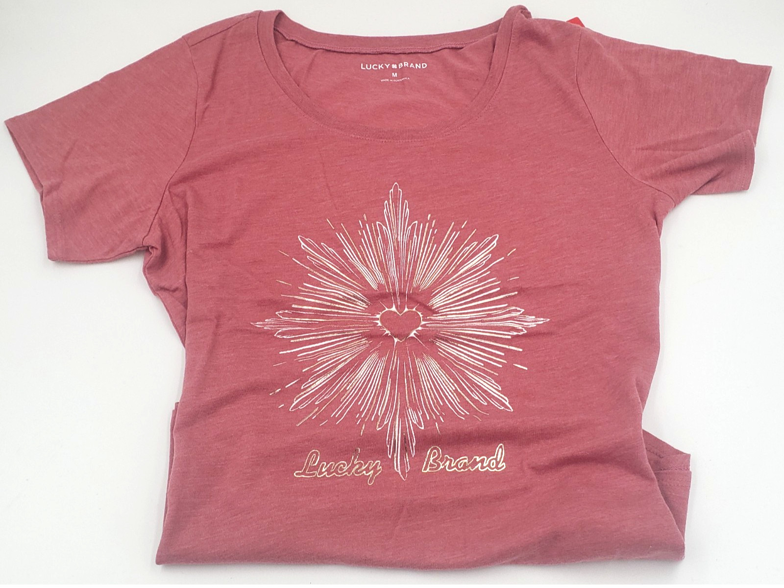 LUCKY BRAND WOMEN S GRAPHIC T-SHIRT BUTTERFLY, HEART, MOOD INDIGO – YOU CHOOSE!