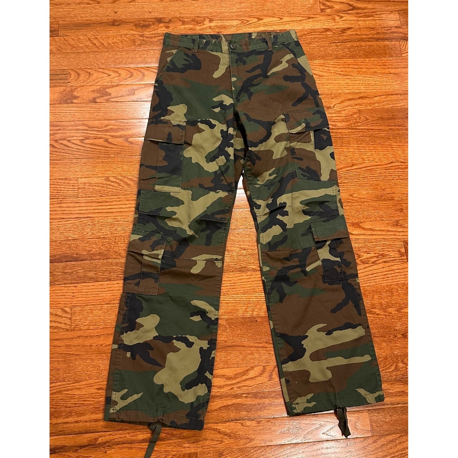 Rothco BDU Woodland Camo Cargo Pants Mens Small Regular Tactical Military