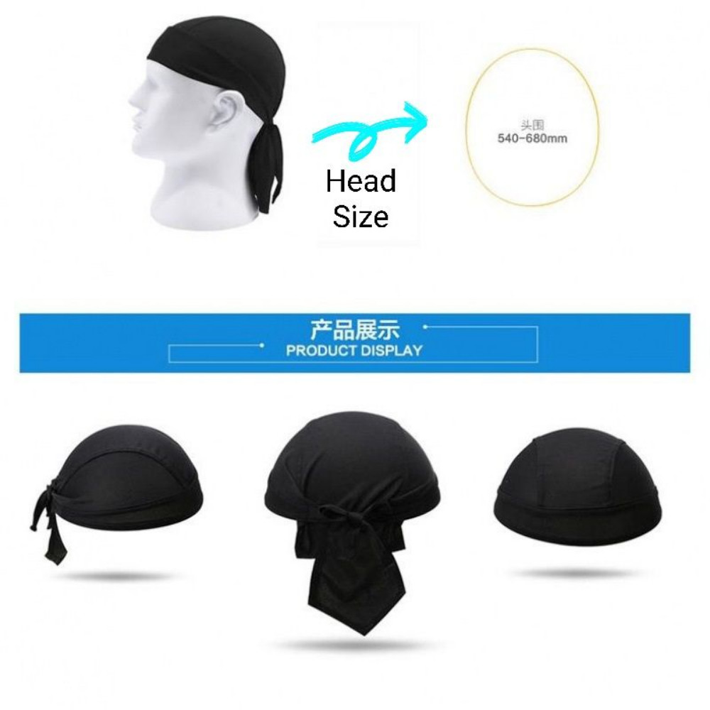 Cooling Do Rag Skull Cap Head Wrap Motorcycle Biker Doo Du Dew Bandana Hat Lot