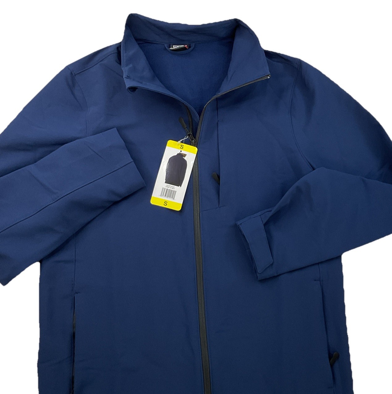 32 Degrees Heat Jacket Men Sz S Softshell Full Zip Blue Minimalist Casual Coat