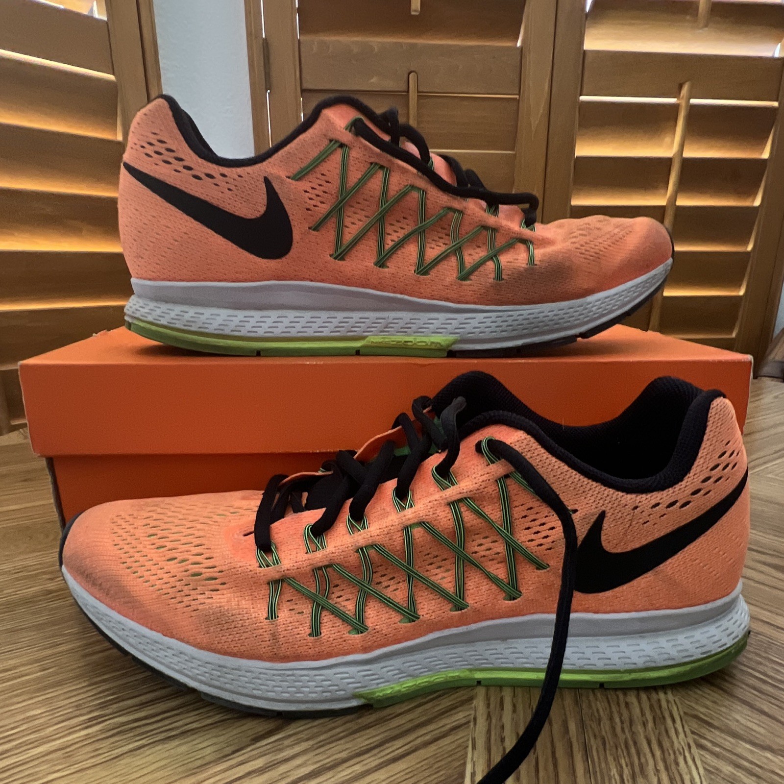 Nike Air Zoom Pegasus 31 Men Low Top Lace Up Running Volt/Black 652925-700