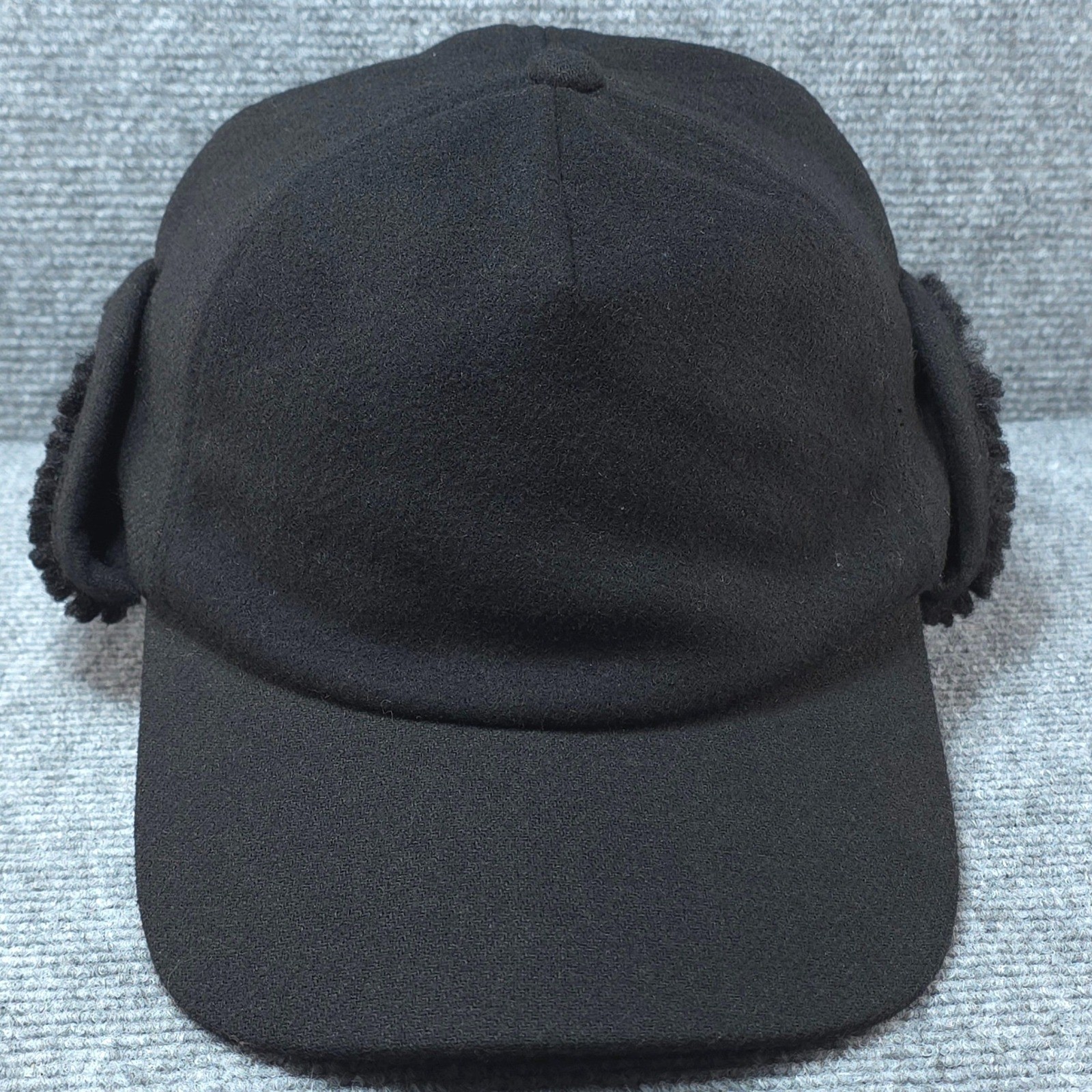 UGG Trapper Hat Cap Mens Medium Black Ear Flap Sherpa Winter Ski Outdoor Warm