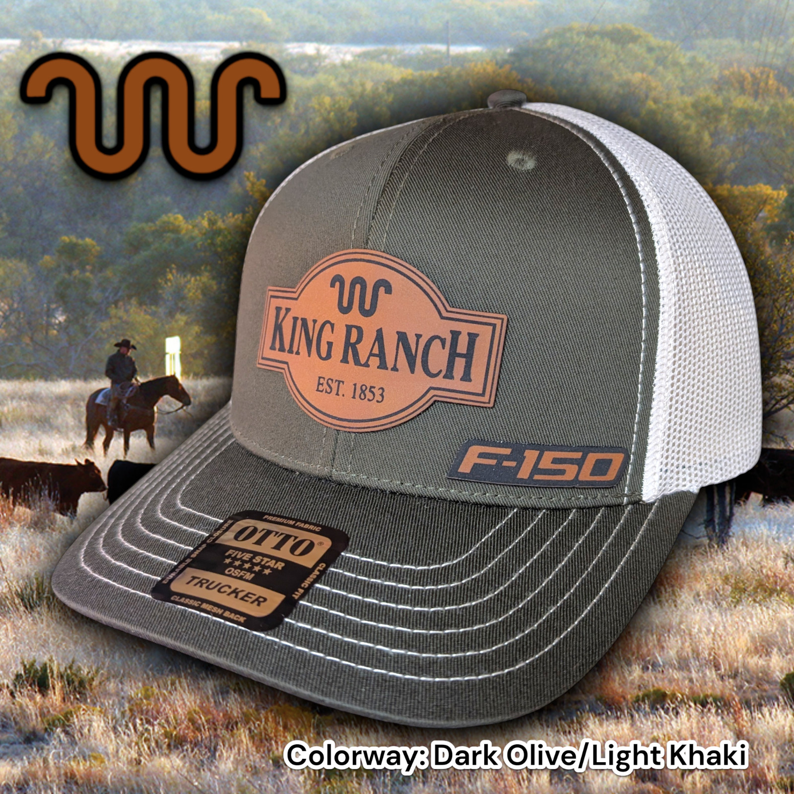 Trucker Hat Baseball Cap Customized Ford King Ranch F150 F250 F350 NEW