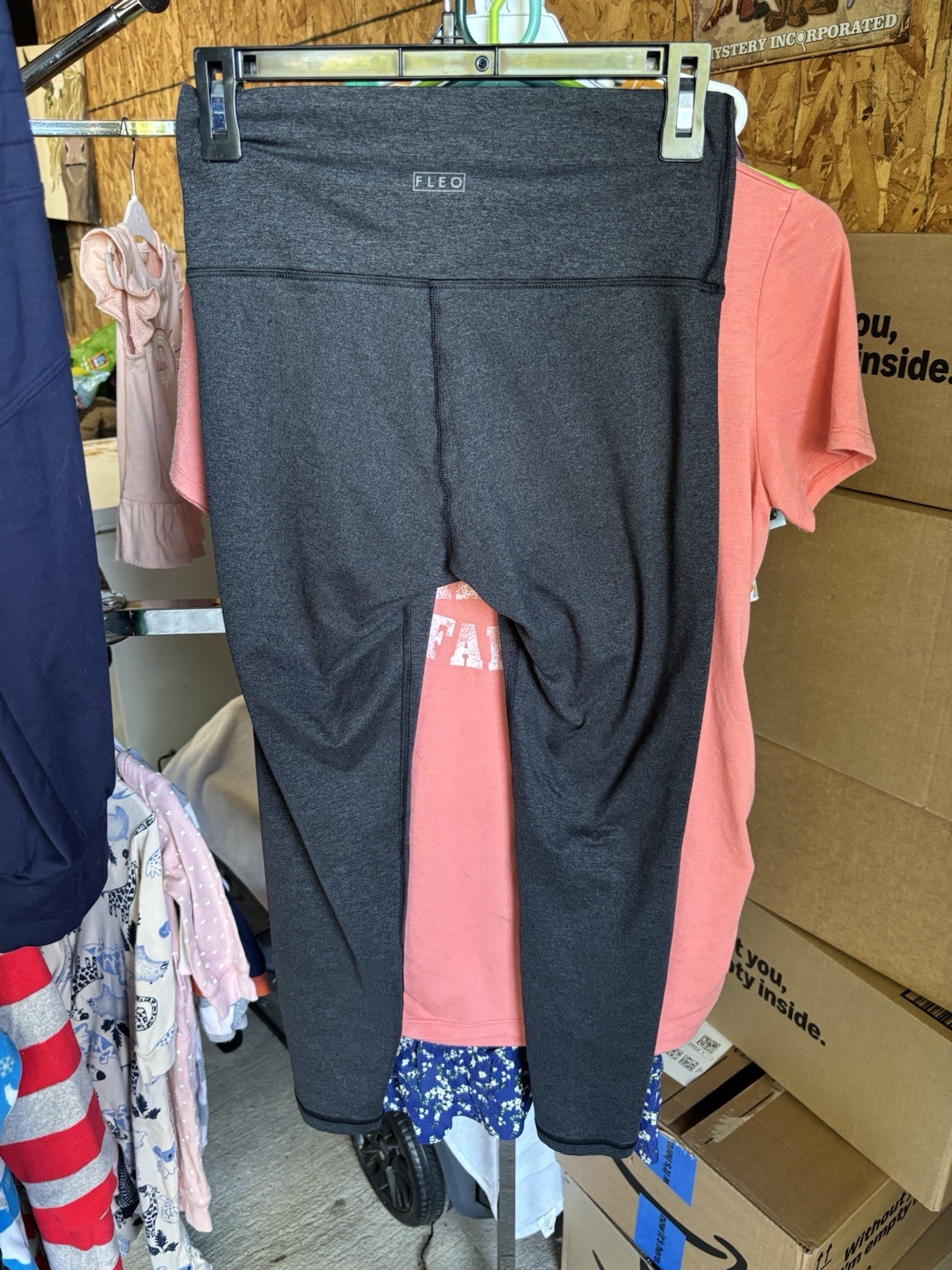 Fleo Heather Charcoal Grey Leggings
