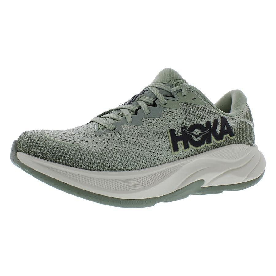 HOKA Mens’ Rincon IV Synthetic Textile Running Sneakers – Eucalyptus