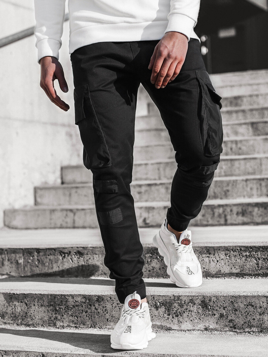 Men’s Casual Joggers Pants Sweatpants Cargo Combat Loose Tapered Leg Trousers