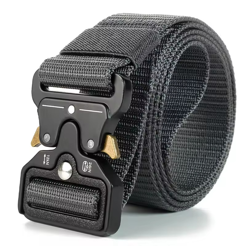 Genuine Tactical Belt Quick Release Nylon Military Outdoor Sports Black Unisex