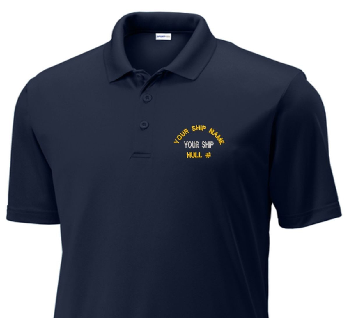 USS RONALD REAGAN CVN-76 Performance Golf Shirt New. US NAVY .NEW