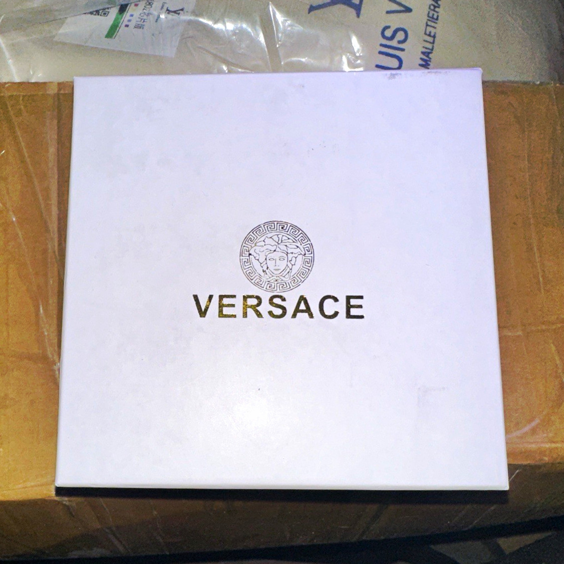 Versace Men’s Medusa Logo Buckle Dress Belt Black/Gold Size 100/40