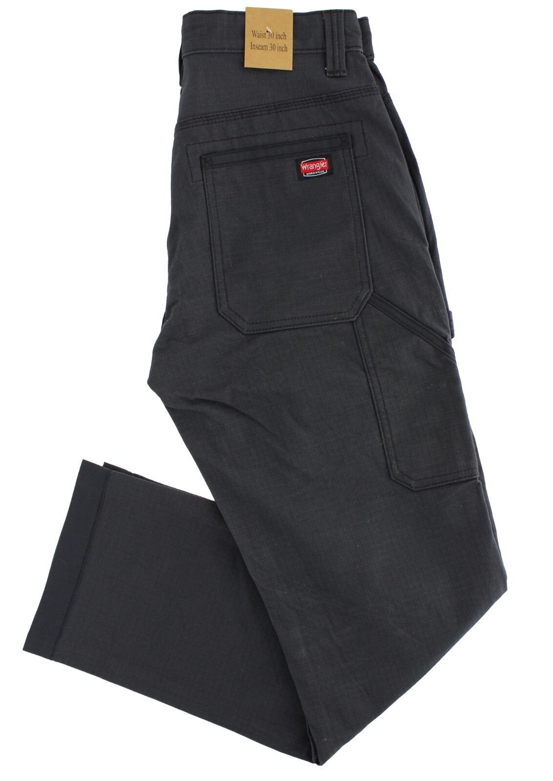 Wrangler Workwear Men’s Work Pants 5-Pocket Rip-Stop, Reinforced Knee & Pockets