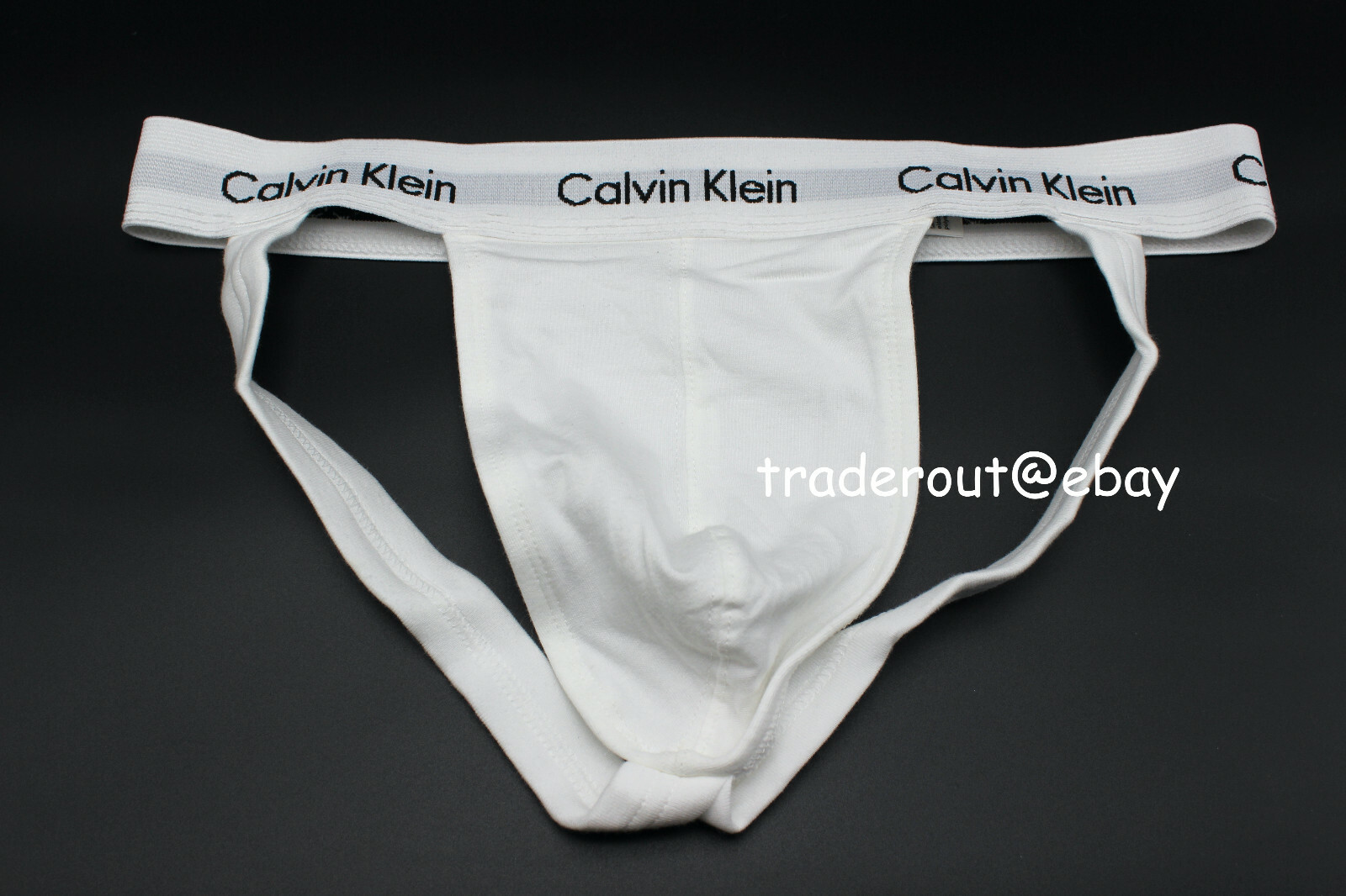 Calvin Klein CK men white cotton jock strap jockstrap underwear S M L XL 2XL