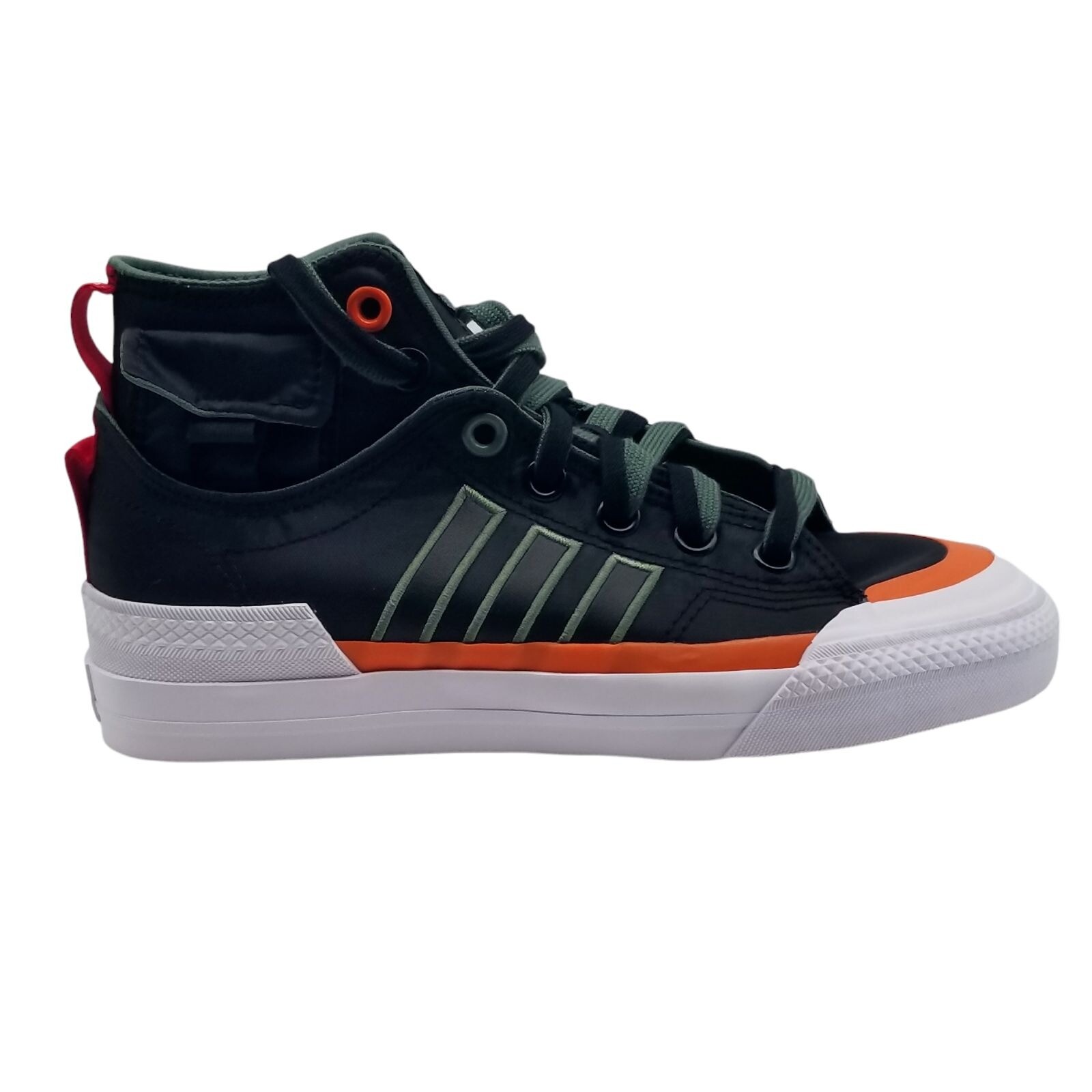 Adidas Nizza Hi DL Originals Men 4.5 Black Green Oxide Sneaker Skate GZ2653