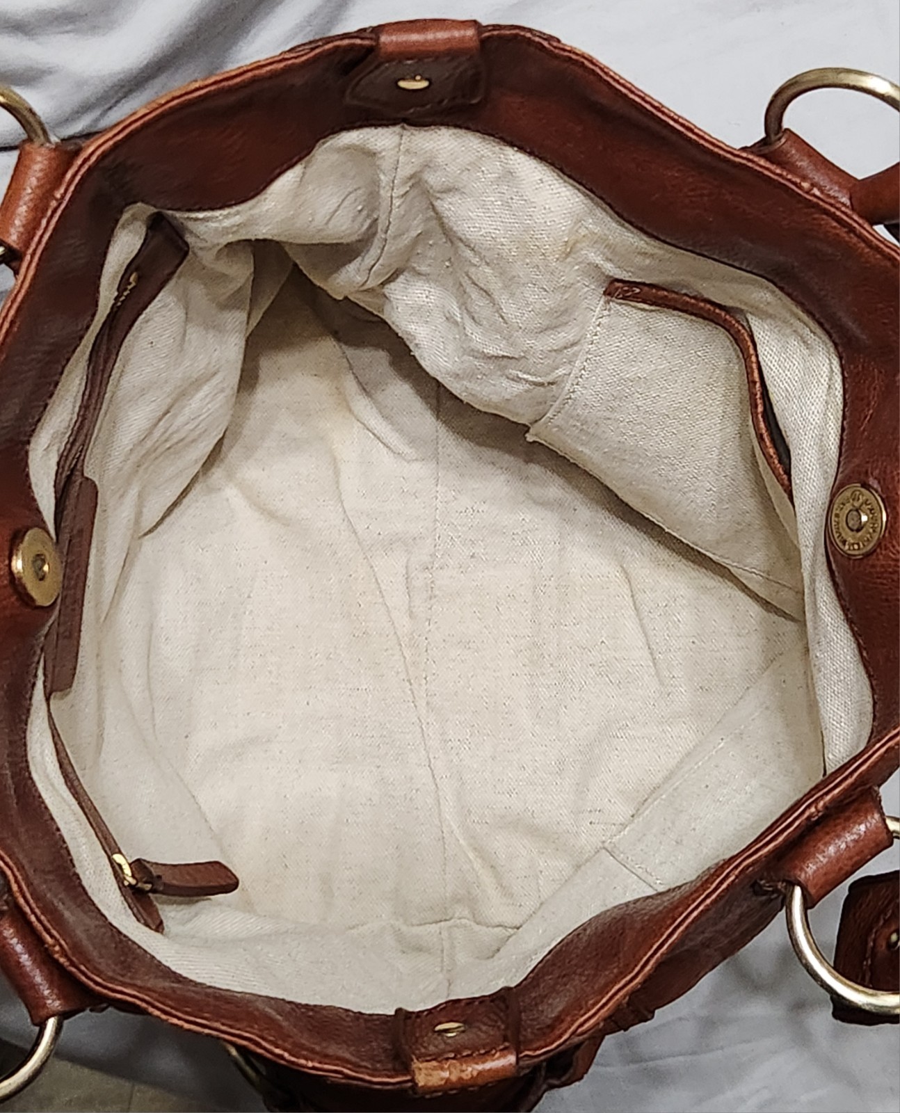 Vintage Michael Kors Astor Lg Leather Tote Bag FLAWED Rugged Work Shoulder Purse