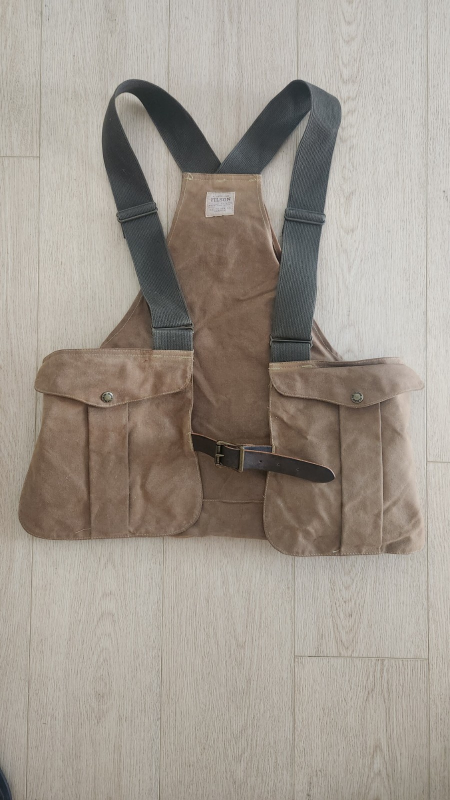 VTG Filson Hunting Vest 1970s 80s Canvas Game Bag