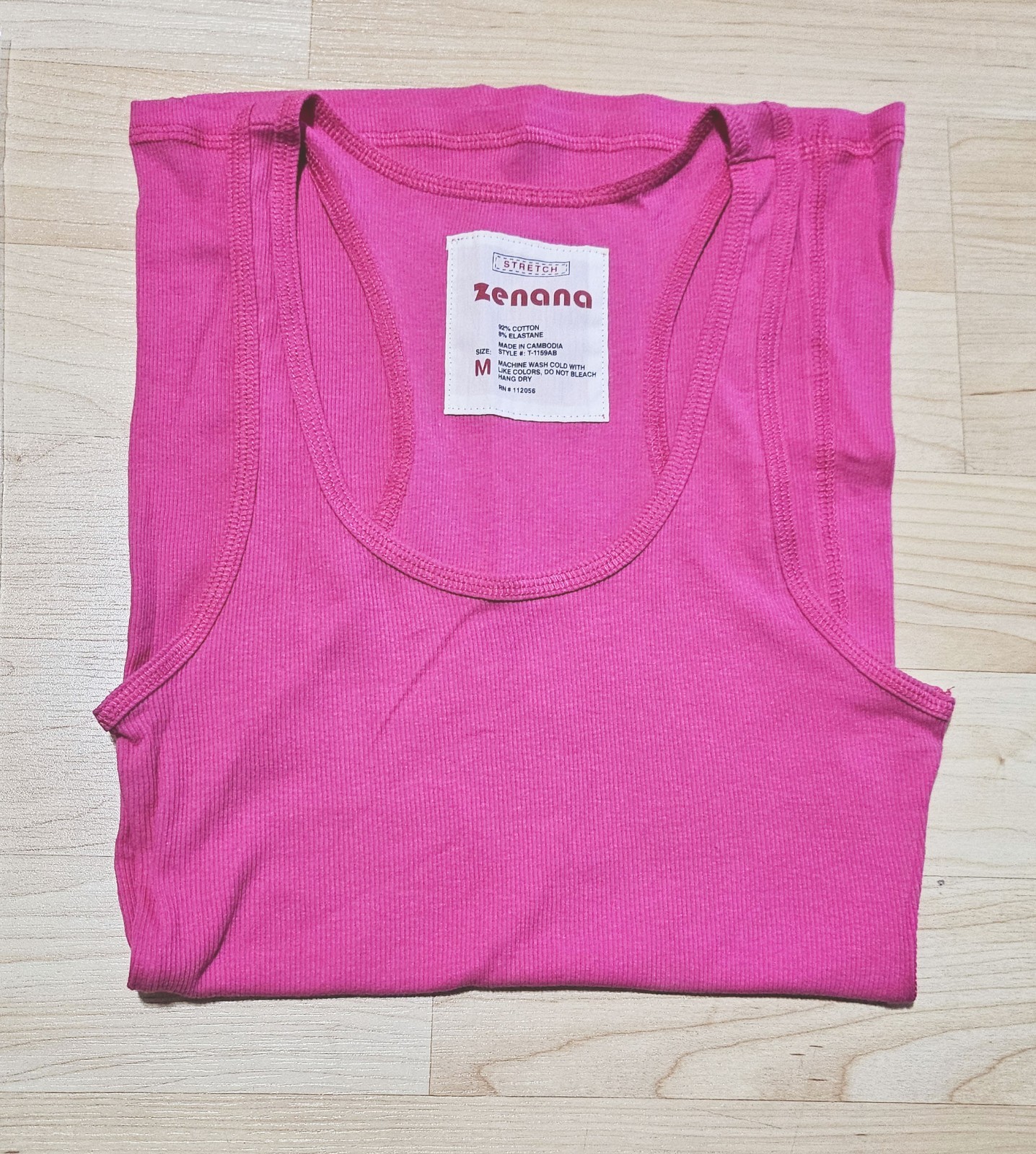 (Zenana Outfitters) STRETCHY RIBBED KNIT RACERBACK TANK TOP (S-3X)