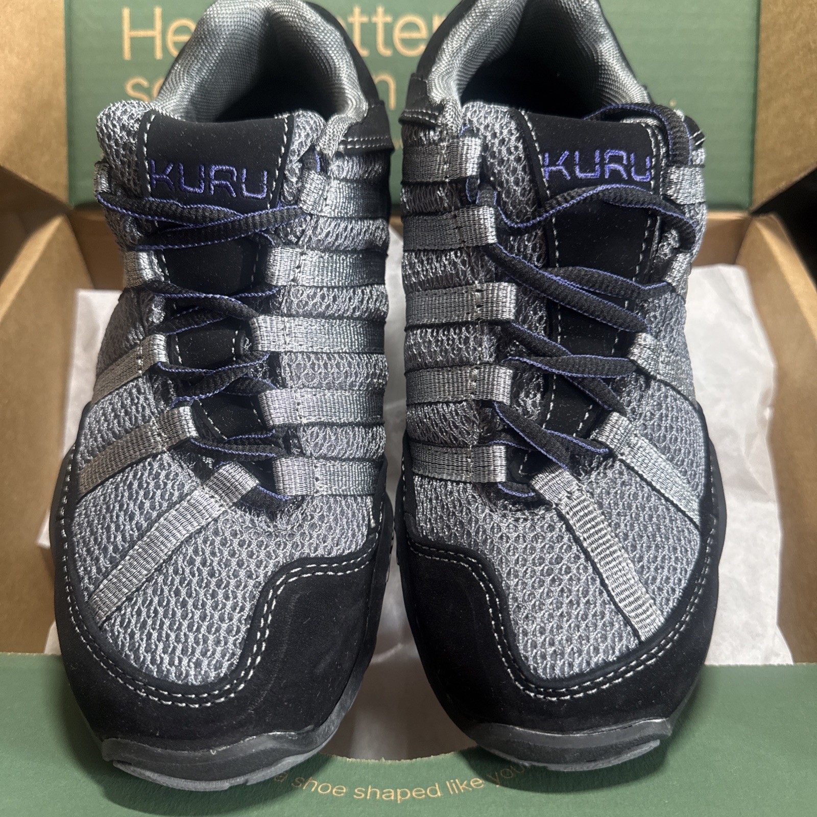 Kuru Chicane Women’s Size 6 Wide Hiking Or Gardening Shoes Black And Wisteria