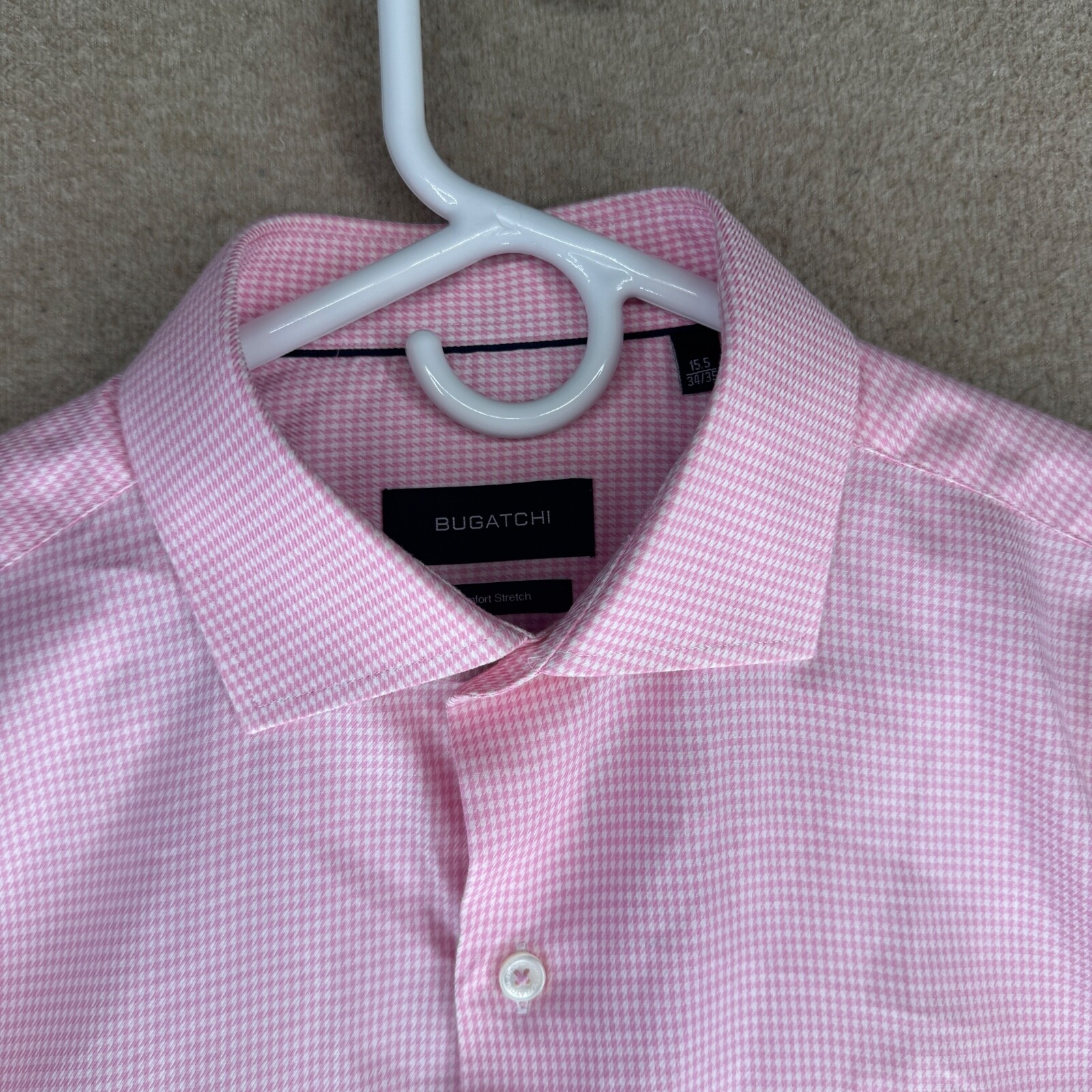 Bugatchi Uomo Comfort Stretch Men’s Size 15.5-34/35 Long Sleeves Dress Shirt
