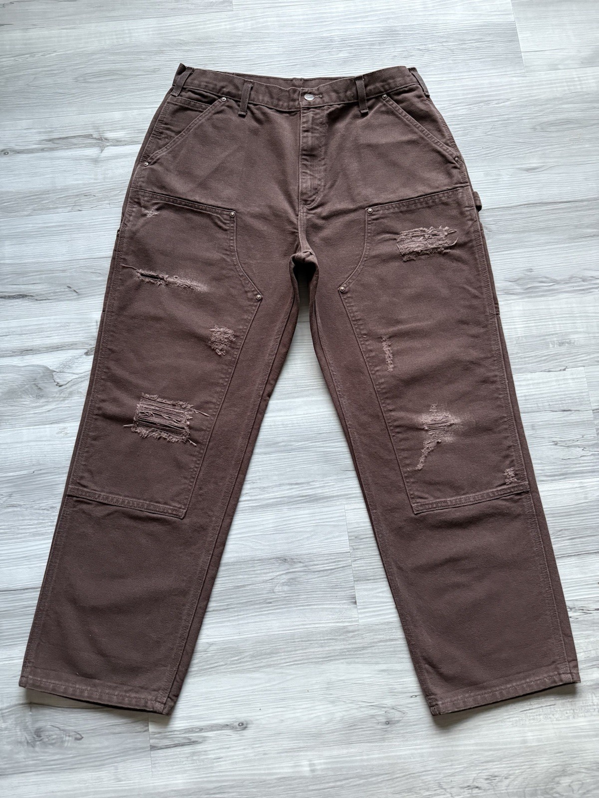 Vintage Carhartt B136 DKB Double Knee Carpenter Pants – 34×30 Distressed