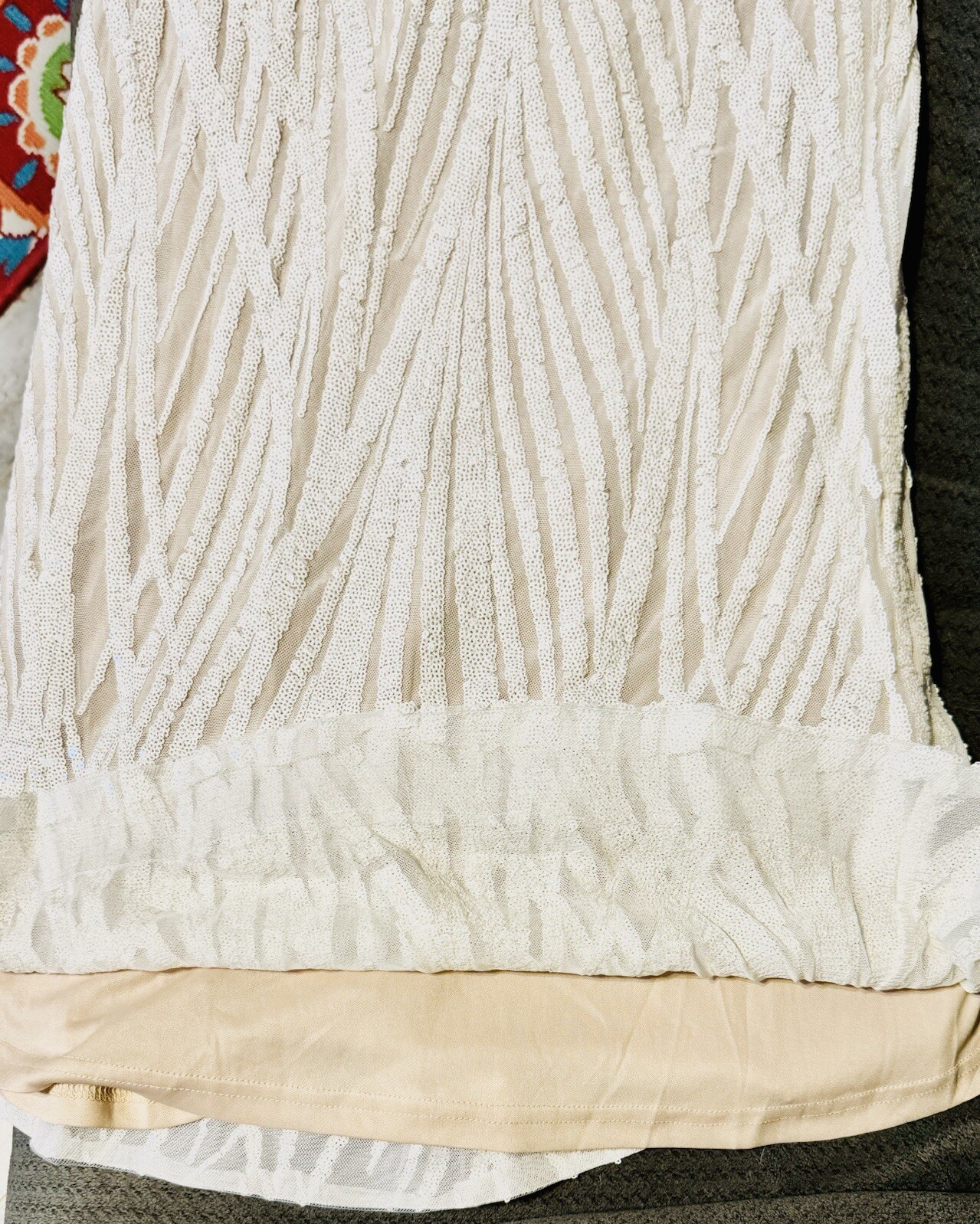 sequin dress size 12; beautifully lined with a soft microfiber material.