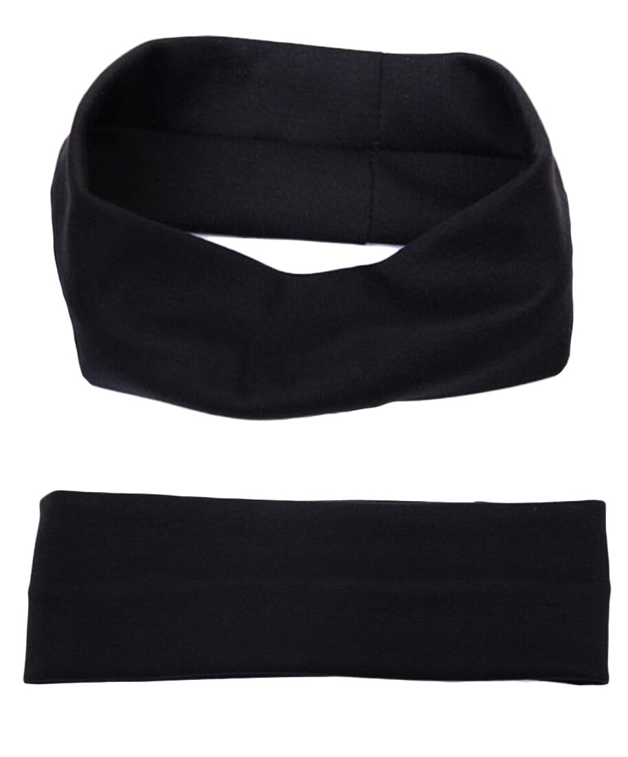 2 Pack Solid Classic Simple Sports, Makeup and Yoga Headbands