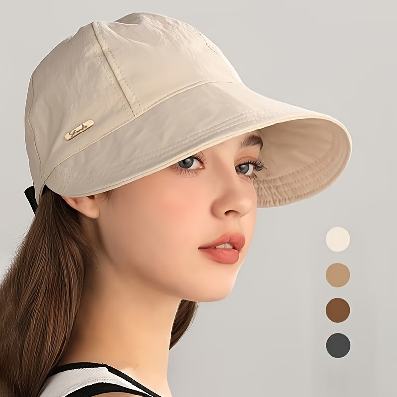 Womens Ladies Summer Wide Brim Foldable Sun Hat Anti-Uv Beach Visor Caps Hats US