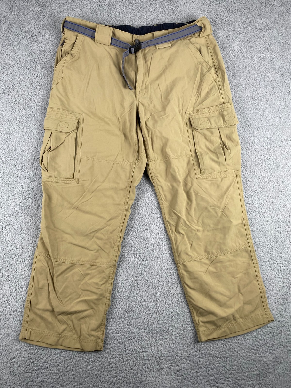 Duluth Dry On The Fly Cargo Pants Mens XL Relaxed Belted Nylon Outdoor Hiking