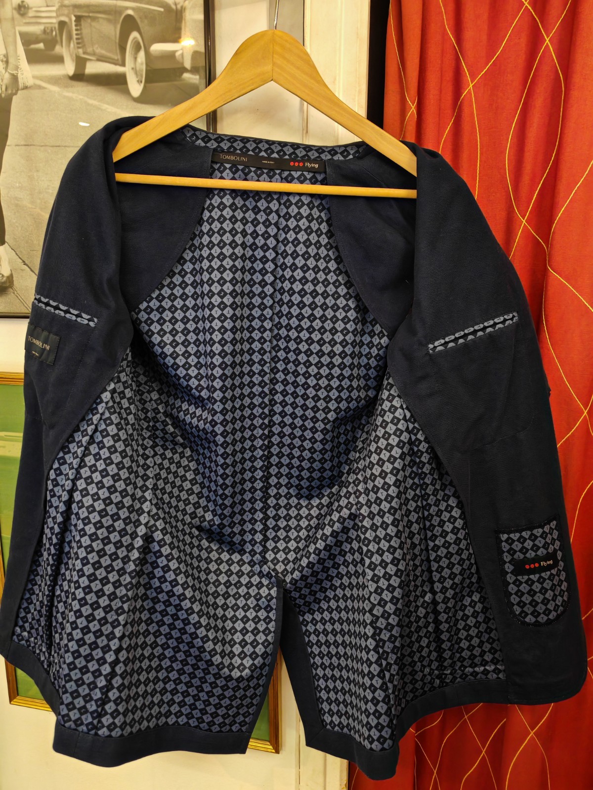 Tombolini 700€ Men’ Blazer Jacket Cotton Size EU 50 ( M ) Made in Italy