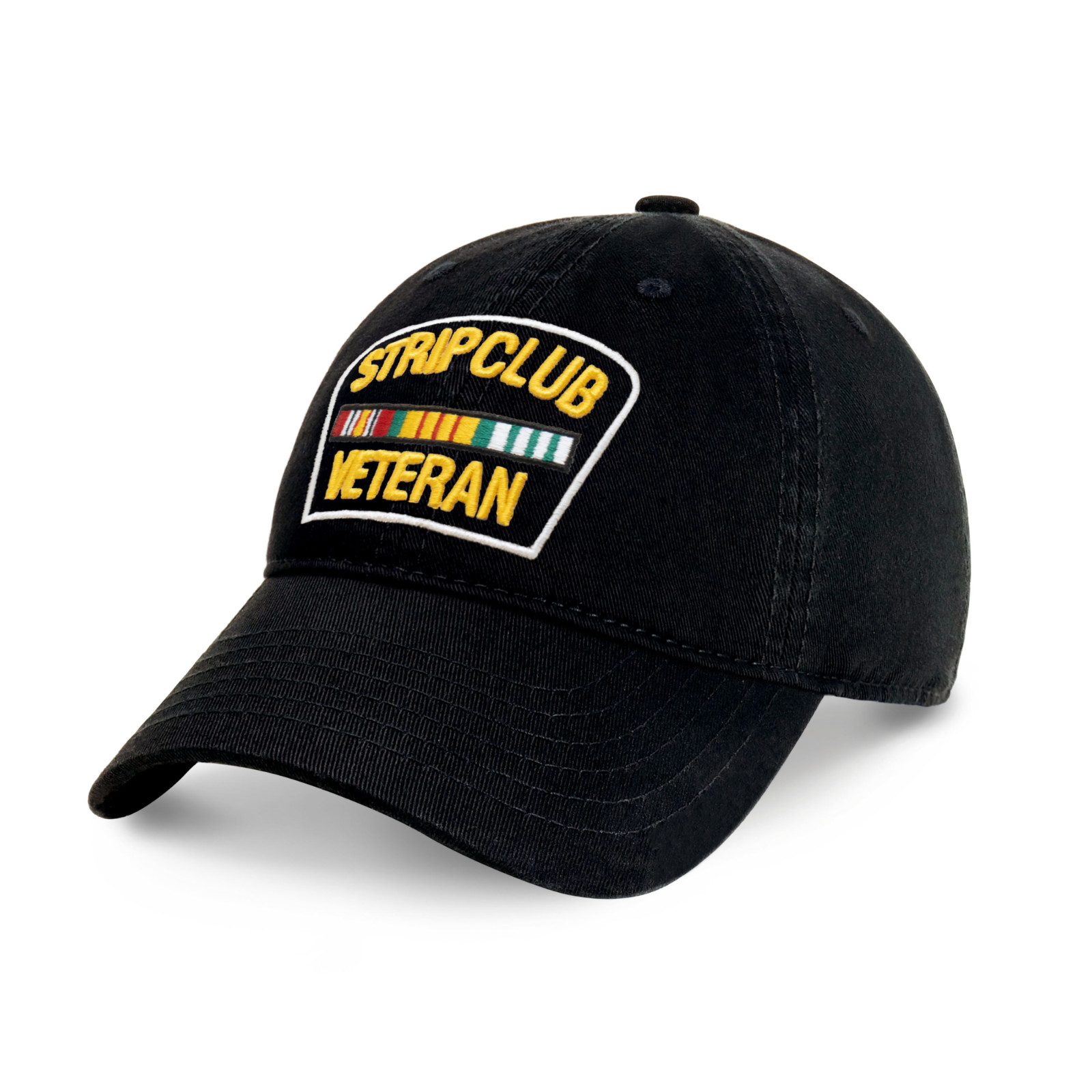 Strip Club Veteran Dad Hat Plain Style Cotton Curved Graphic Trend Baseball Caps