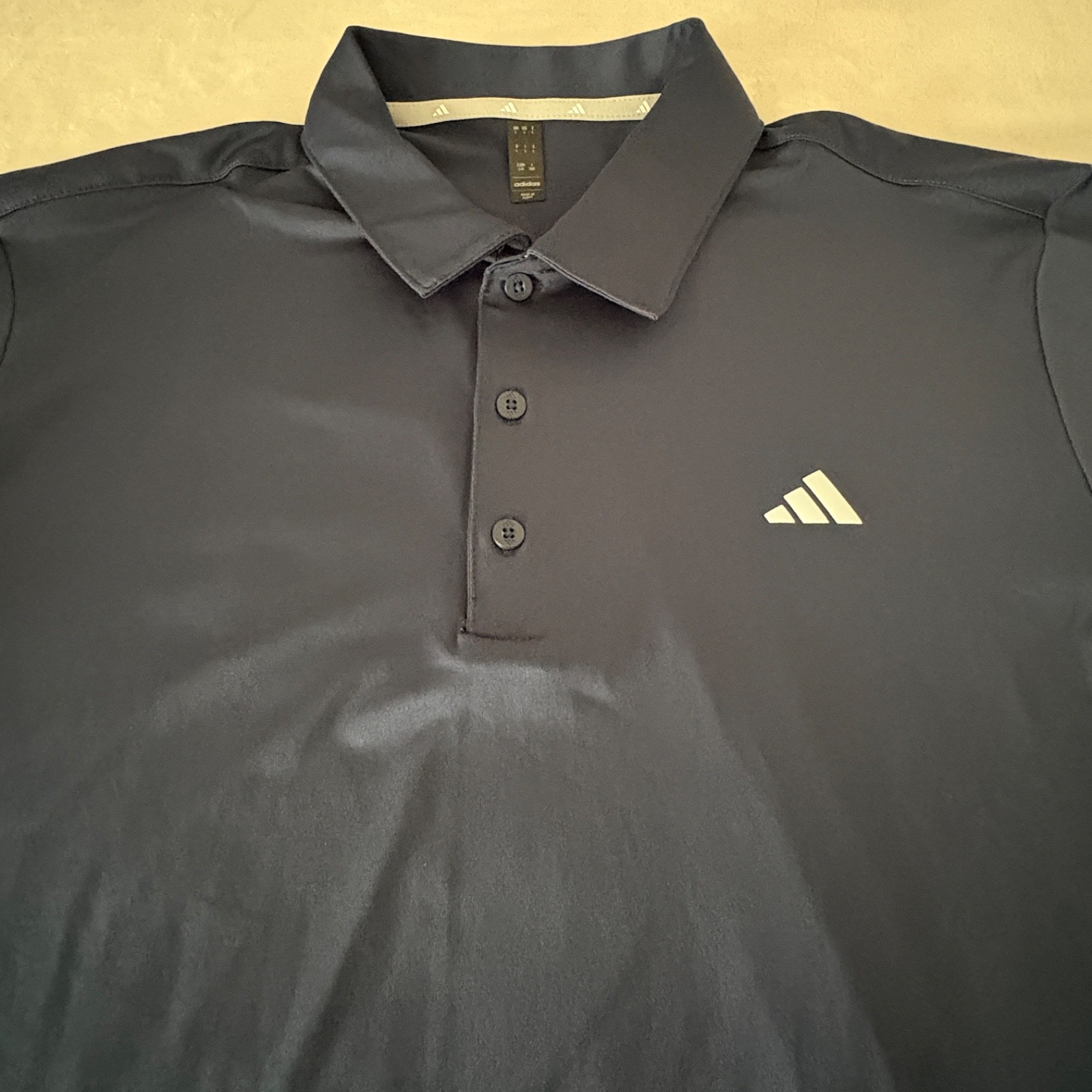 Adidas Ultimate Polo Shirt Men’s Size Large Navy Blue Golf Casual Performance
