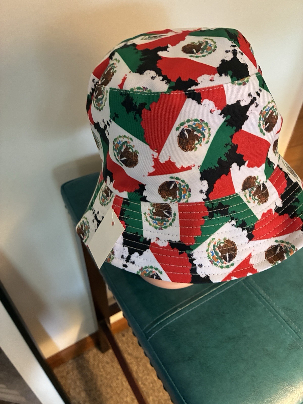 FIFA Men’s Mexico Flag Print Bucket Hat Flags Pattern Multicolor One Size