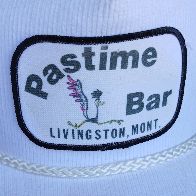 OTTO White Trucker Hat Mesh Back Adjustable One Size “Pastime Bar” Patch