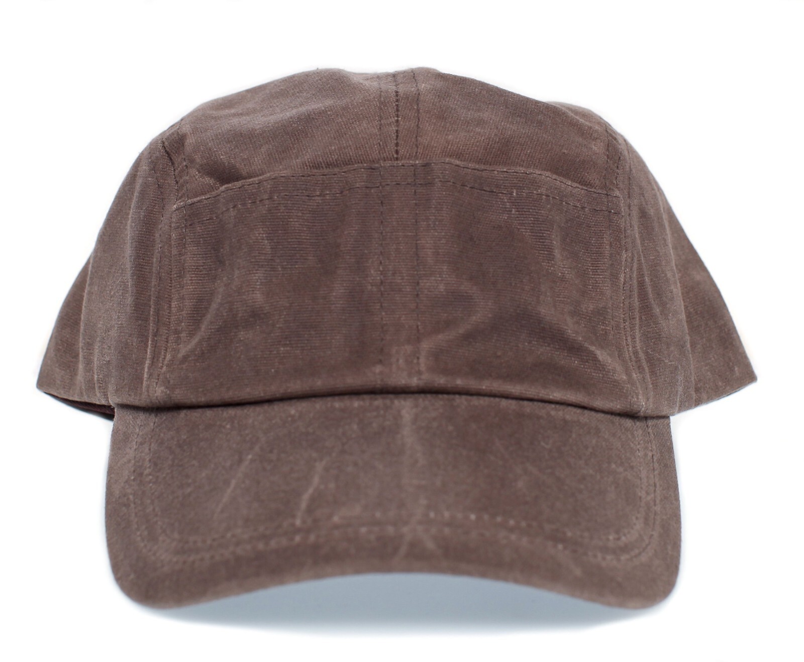Quint Fishing Hat Movie Cap Brown Canvas 5 Panel Wax Waterproof