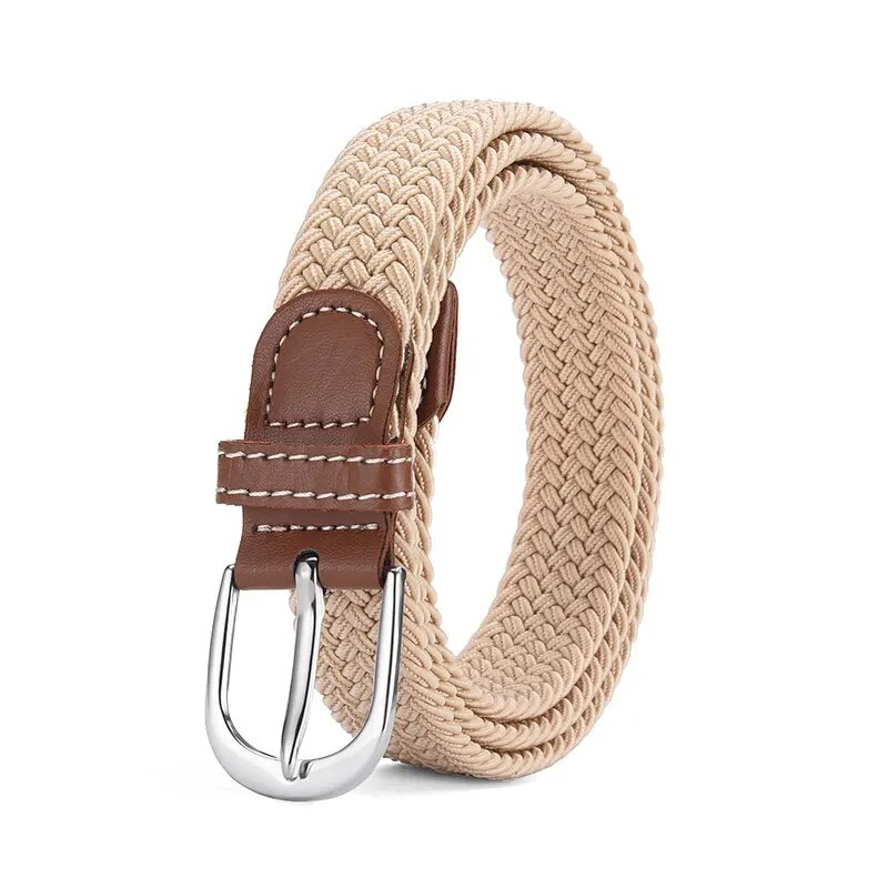 Elastic Fabric Braided Belt,Enduring Stretch Woven Belt for Unisex Men/Women/Jun