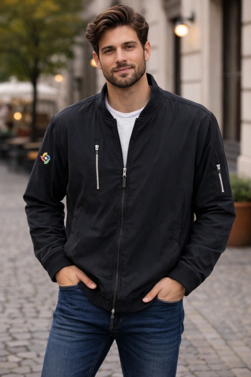 Johnnie-O Corsair Bomber Jacket XL Nightshadow Navy Blue NWT $148 MSRP
