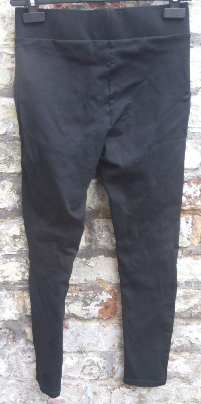 George Black Jeggings Viscose Nylon Stretch Waist UK 10